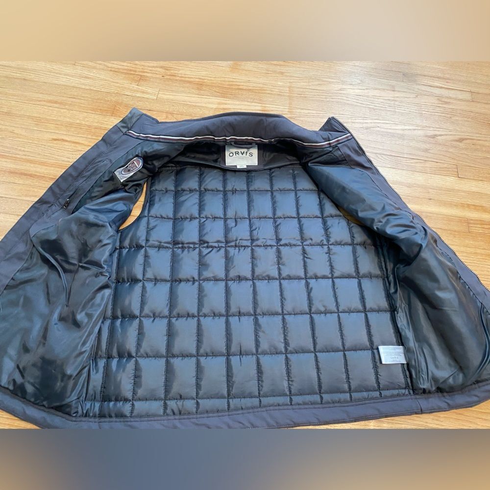 Orvis Men's L Gray Quilted Vest Full Zip | It’s Tuk Tuk Time - Picture 10 of 11